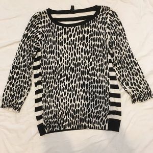 Ann Taylor- very fun spotted and striped sweater